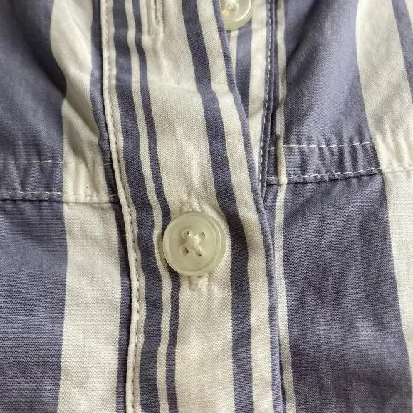J. Crew Blue and White Striped Blouse - Picture 8 of 11